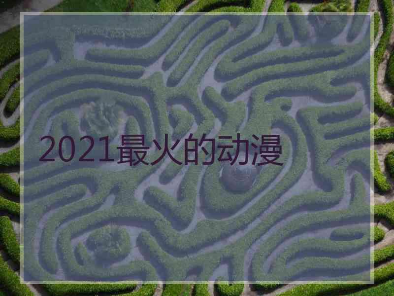 2021最火的动漫