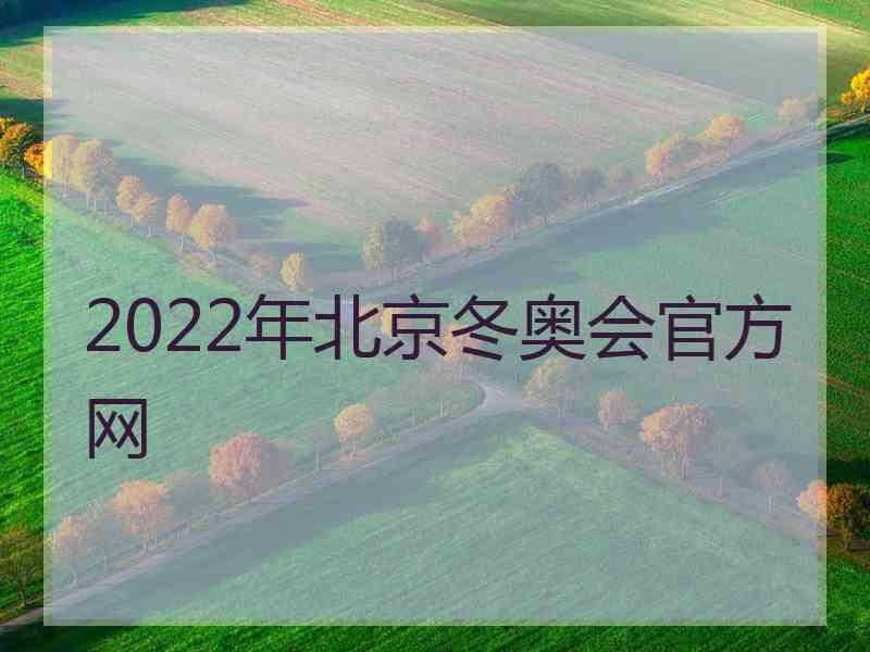 2022年北京冬奥会官方网