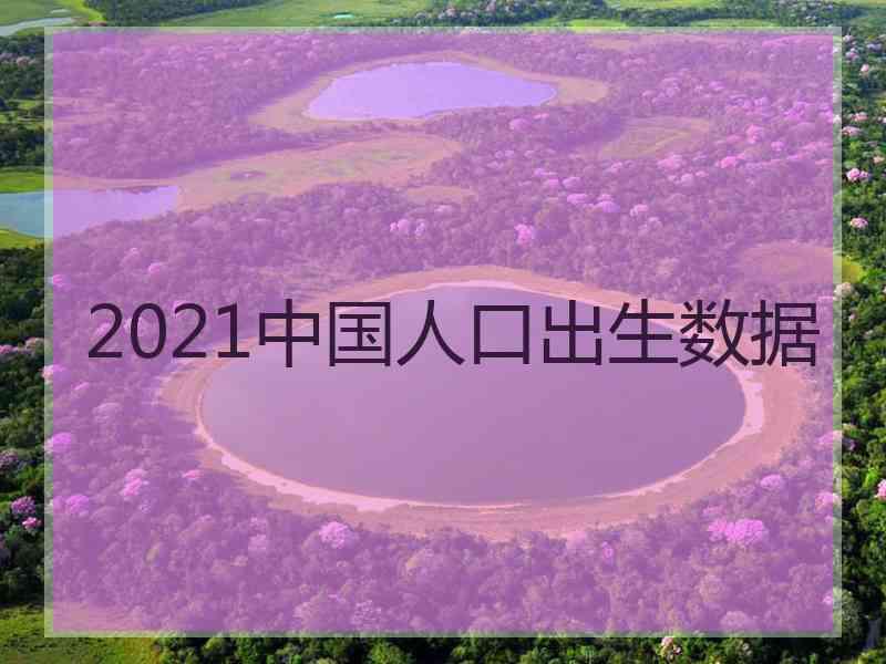 2021中国人口出生数据