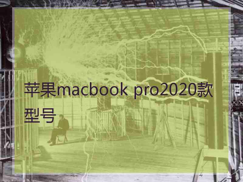 苹果macbook pro2020款型号