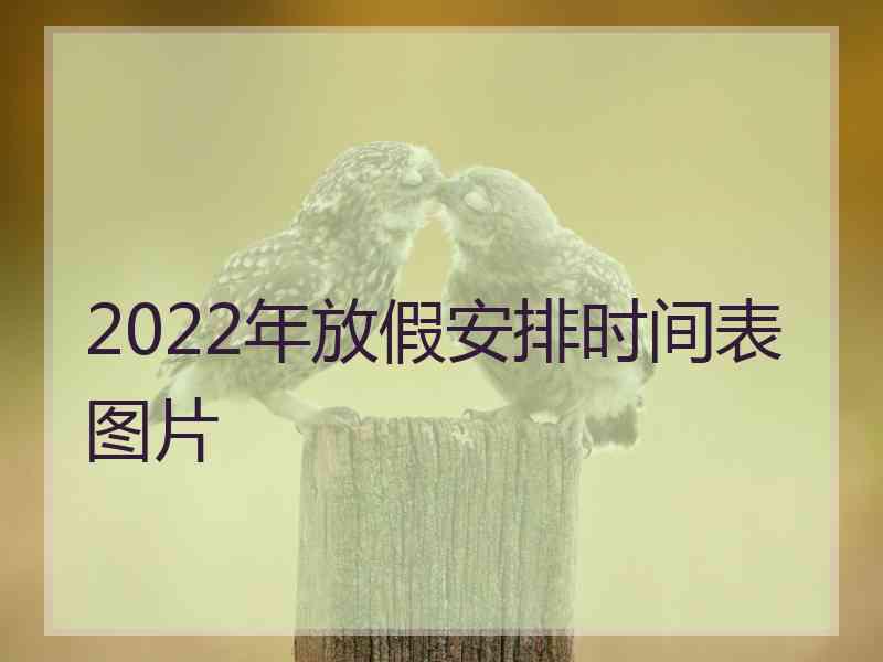 2022年放假安排时间表图片