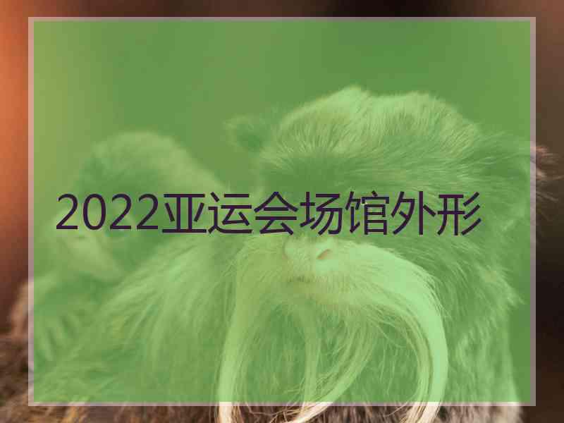 2022亚运会场馆外形