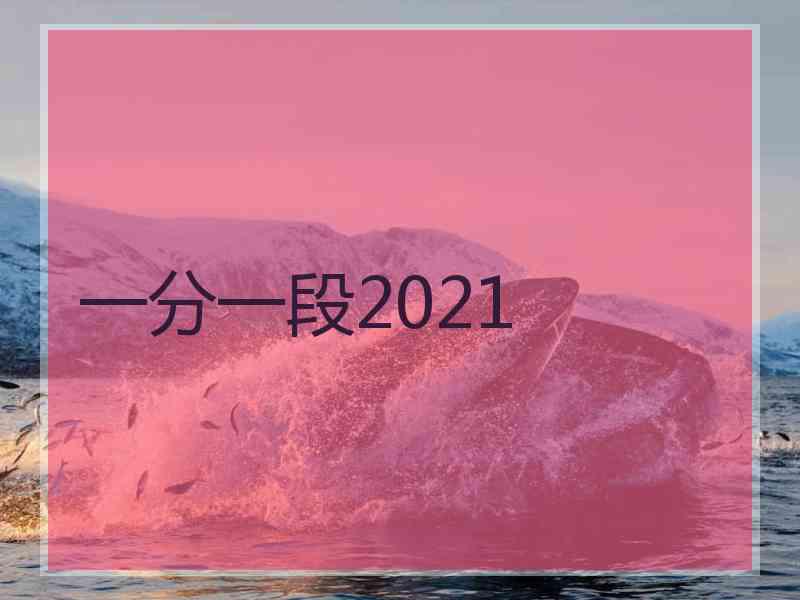 一分一段2021