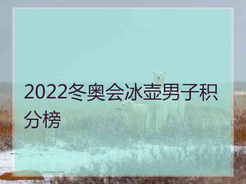 2022冬奥会冰壶男子积分榜