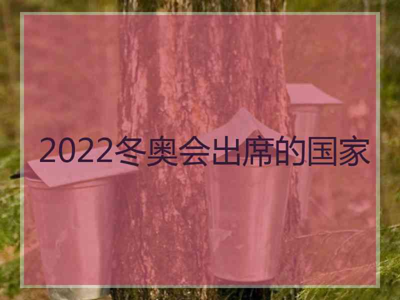 2022冬奥会出席的国家