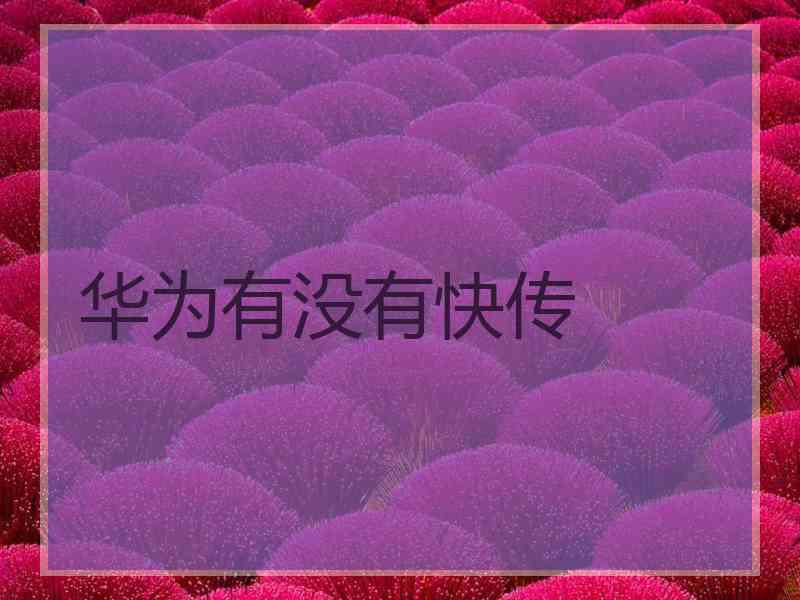 华为有没有快传