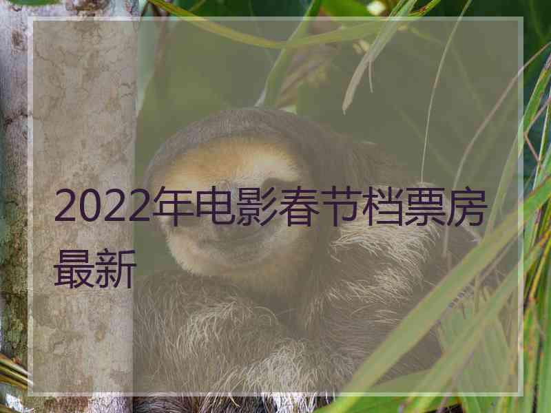 2022年电影春节档票房最新