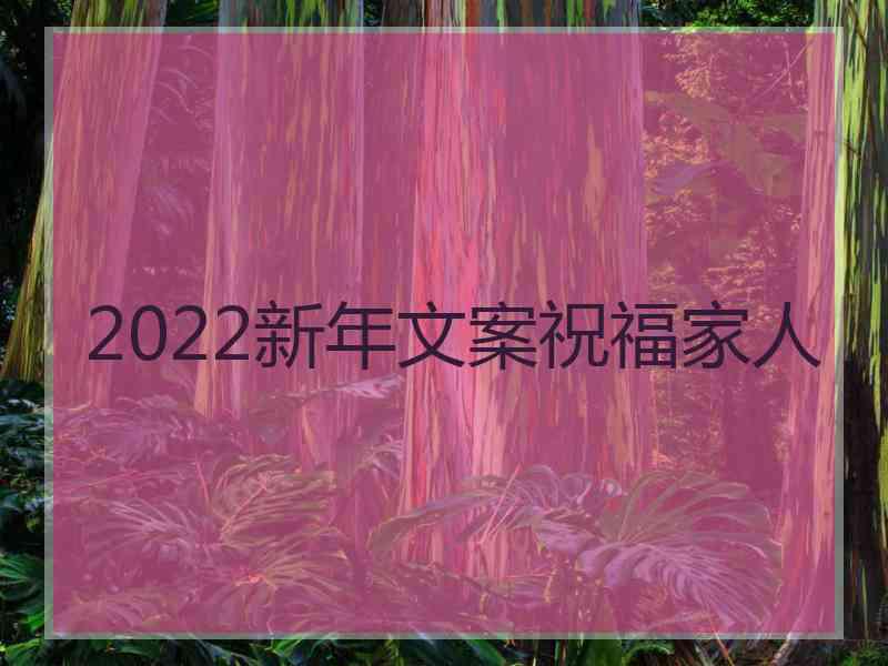 2022新年文案祝福家人