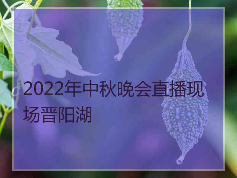 2022年中秋晚会直播现场晋阳湖