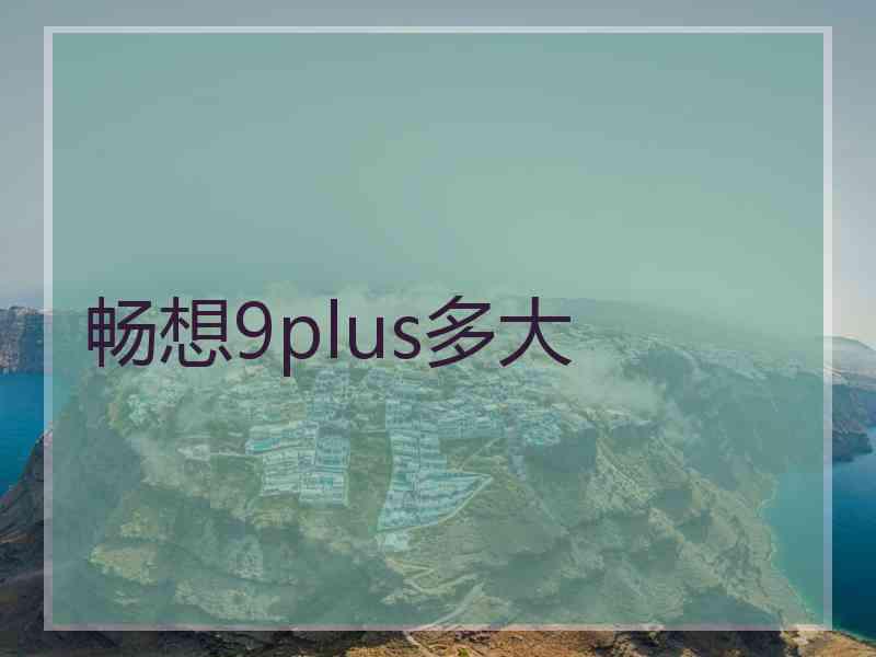 畅想9plus多大