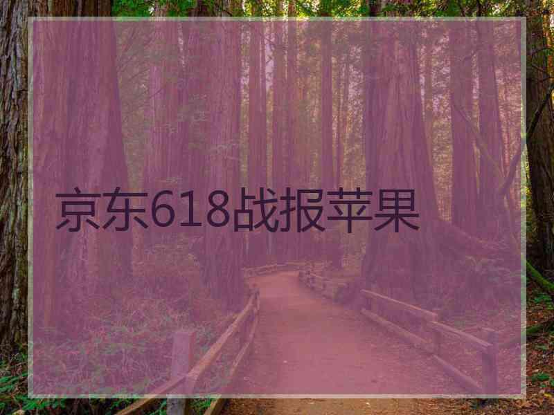 京东618战报苹果