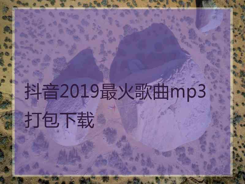 抖音2019最火歌曲mp3打包下载