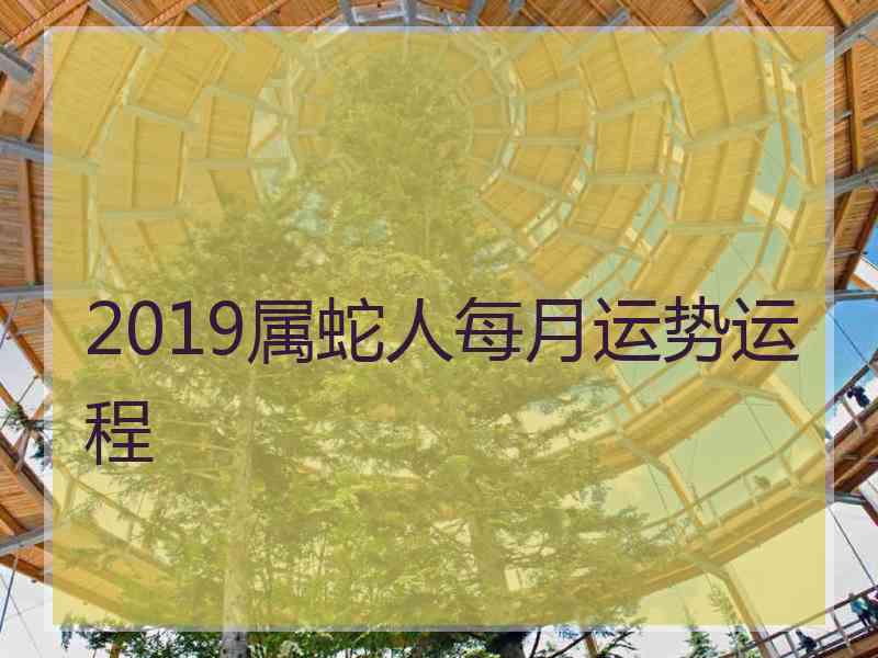 2019属蛇人每月运势运程