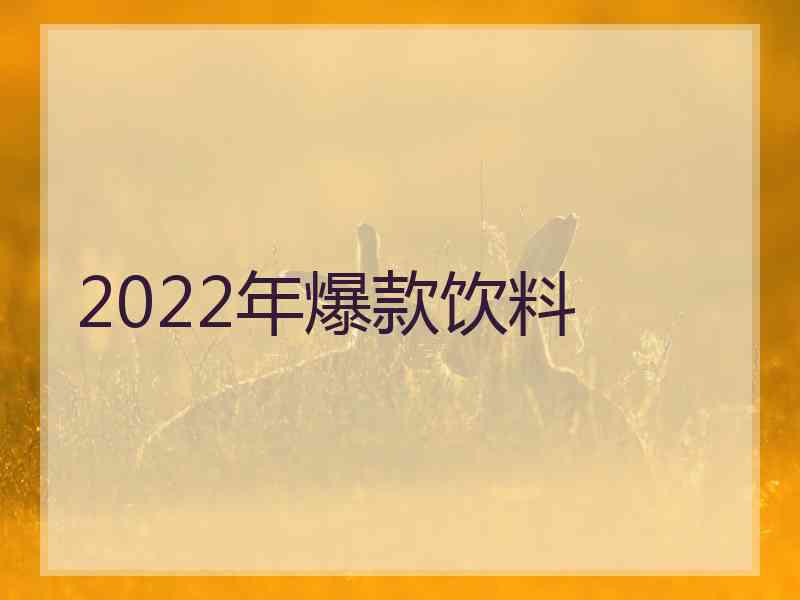 2022年爆款饮料