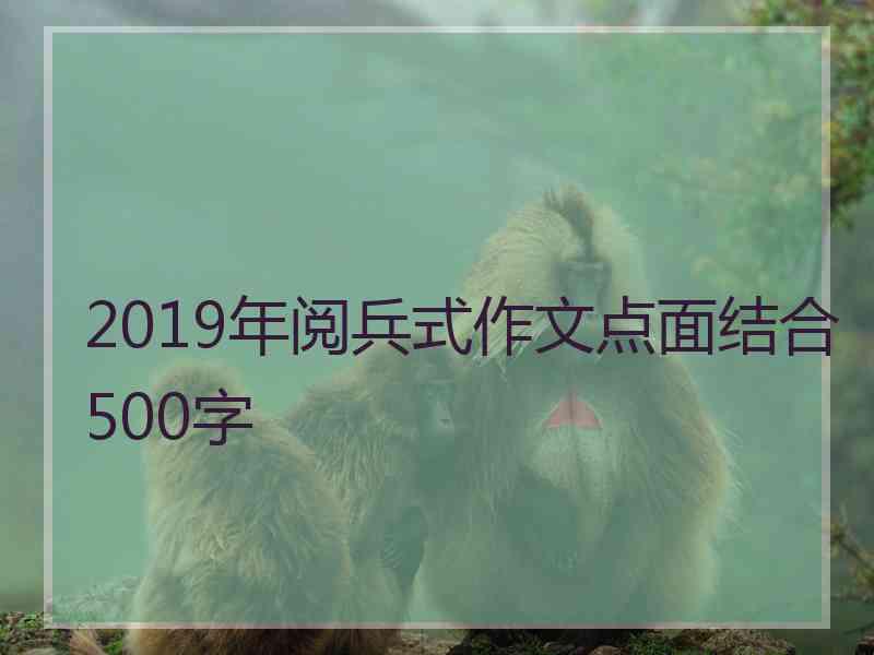 2019年阅兵式作文点面结合500字