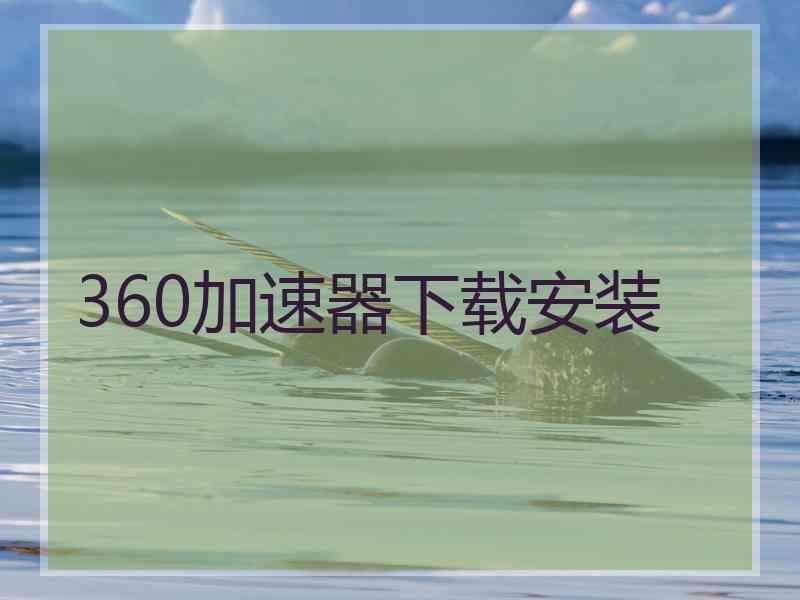 360加速器下载安装