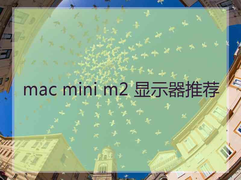 mac mini m2 显示器推荐