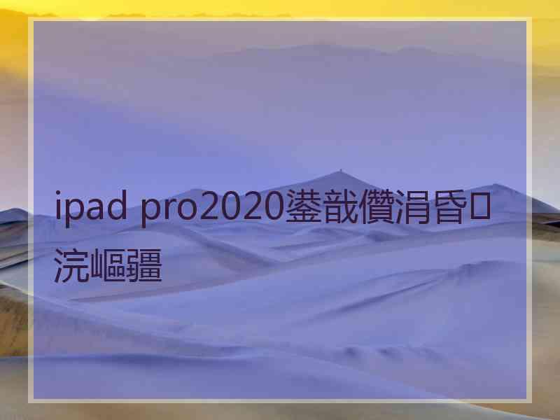 ipad pro2020鍙戠儹涓昏浣嶇疆