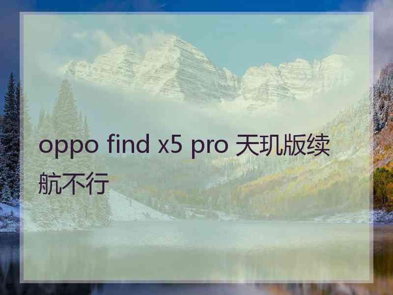 oppo find x5 pro 天玑版续航不行