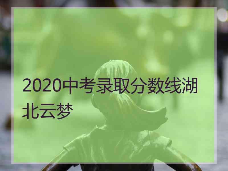 2020中考录取分数线湖北云梦