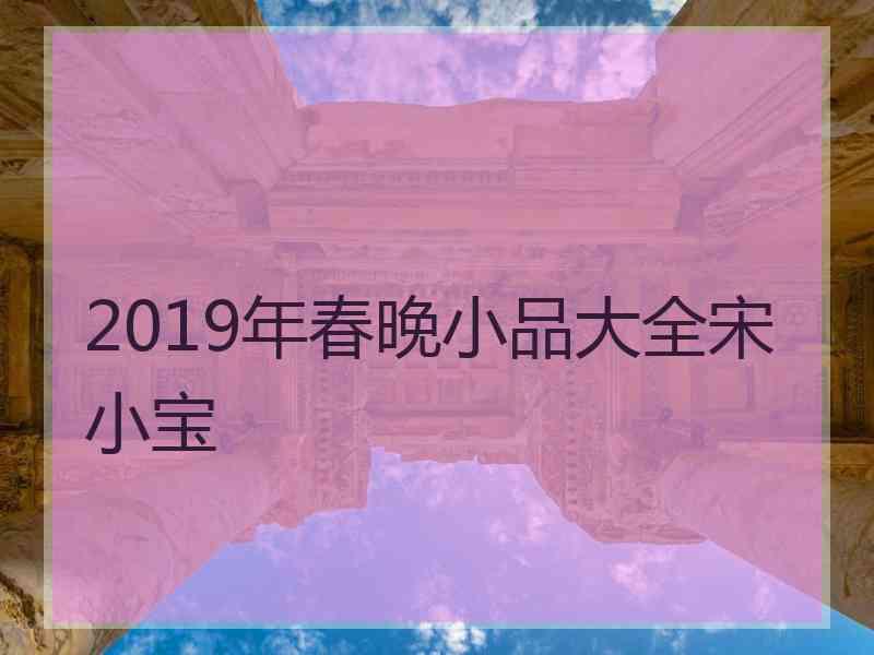 2019年春晚小品大全宋小宝