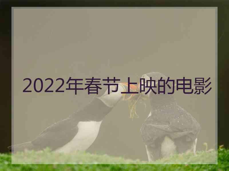 2022年春节上映的电影