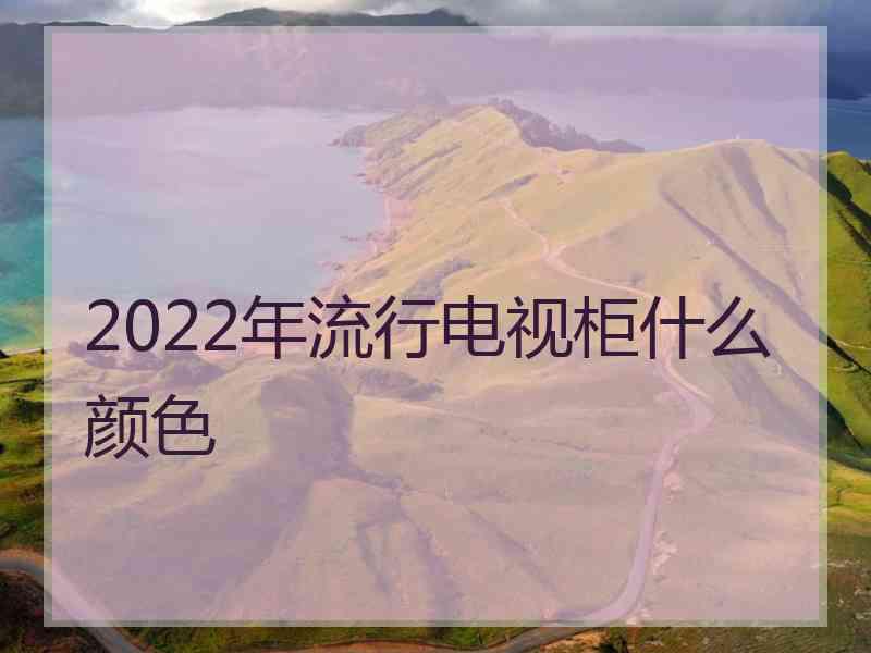 2022年流行电视柜什么颜色