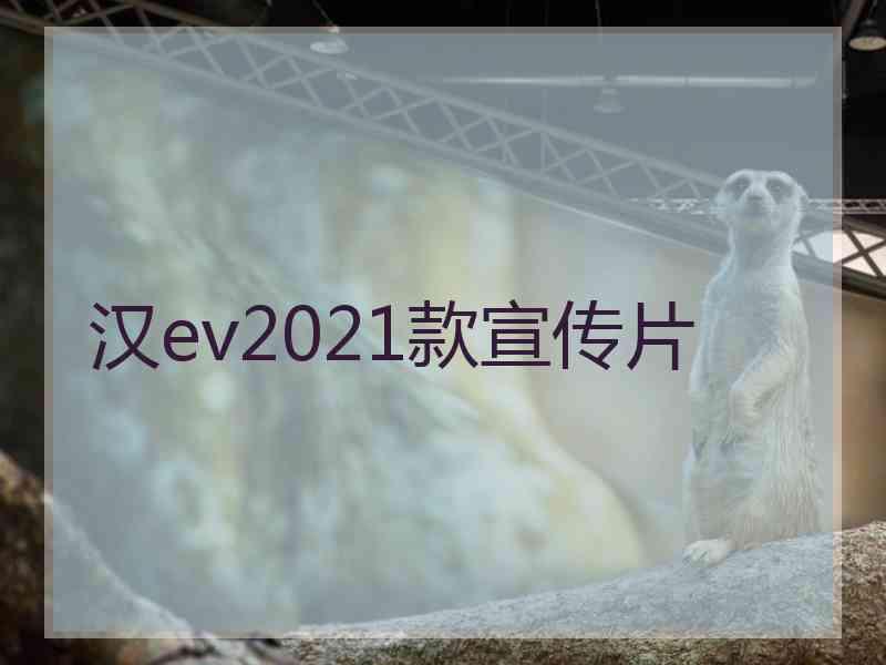 汉ev2021款宣传片