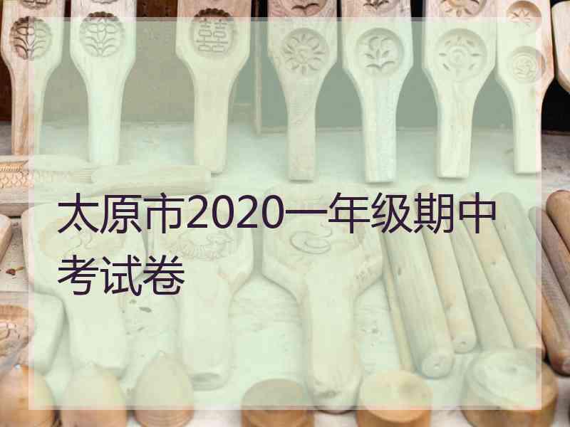 太原市2020一年级期中考试卷