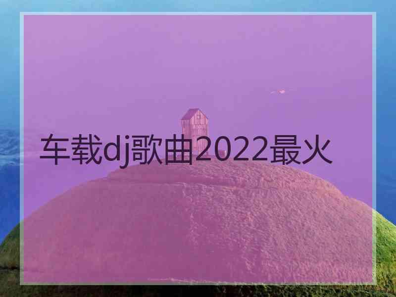 车载dj歌曲2022最火