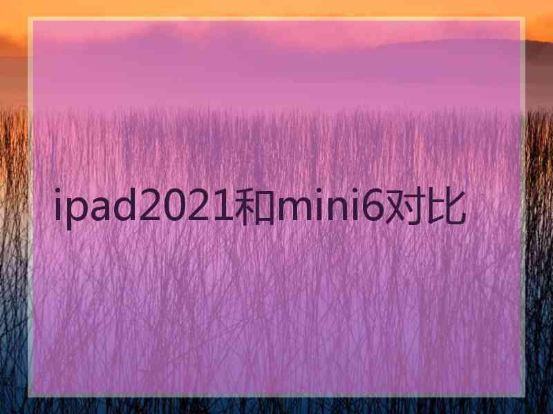 ipad2021和mini6对比