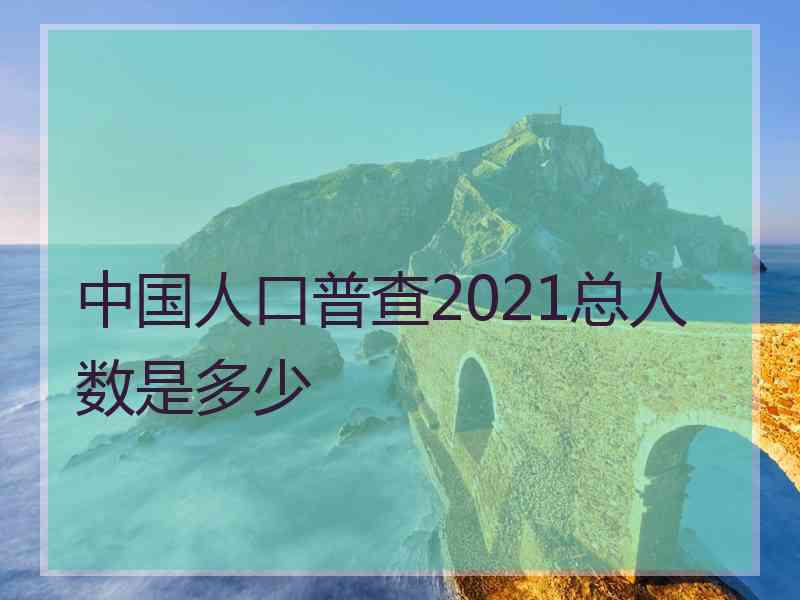 中国人口普查2021总人数是多少