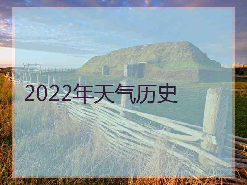 2022年天气历史