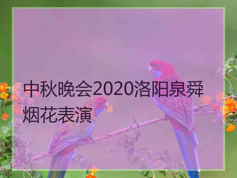 中秋晚会2020洛阳泉舜烟花表演