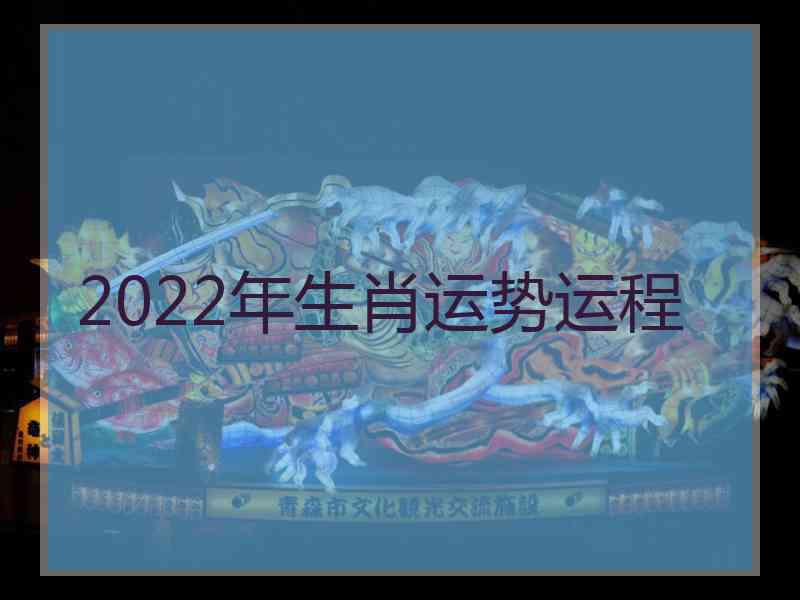 2022年生肖运势运程