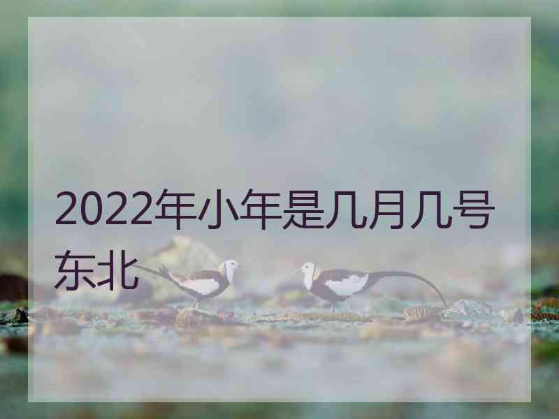 2022年小年是几月几号东北