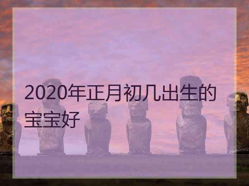 2020年正月初几出生的宝宝好