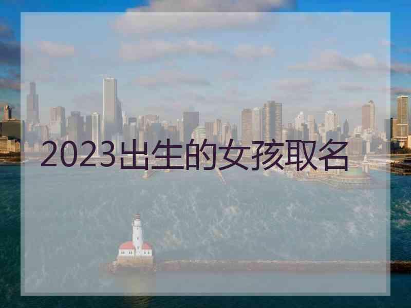 2023出生的女孩取名