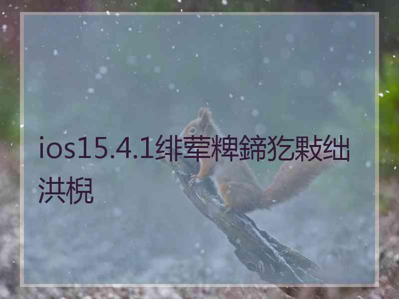 ios15.4.1绯荤粺鍗犵敤绌洪棿