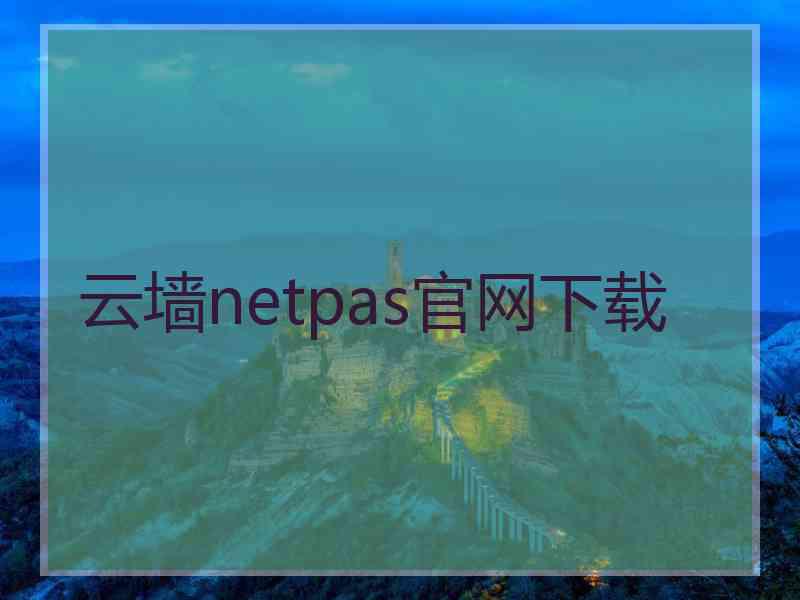 云墙netpas官网下载