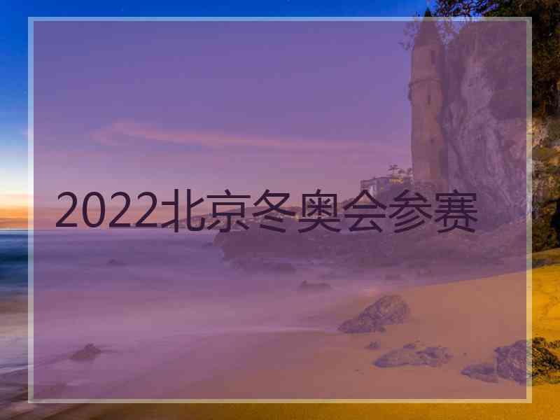 2022北京冬奥会参赛