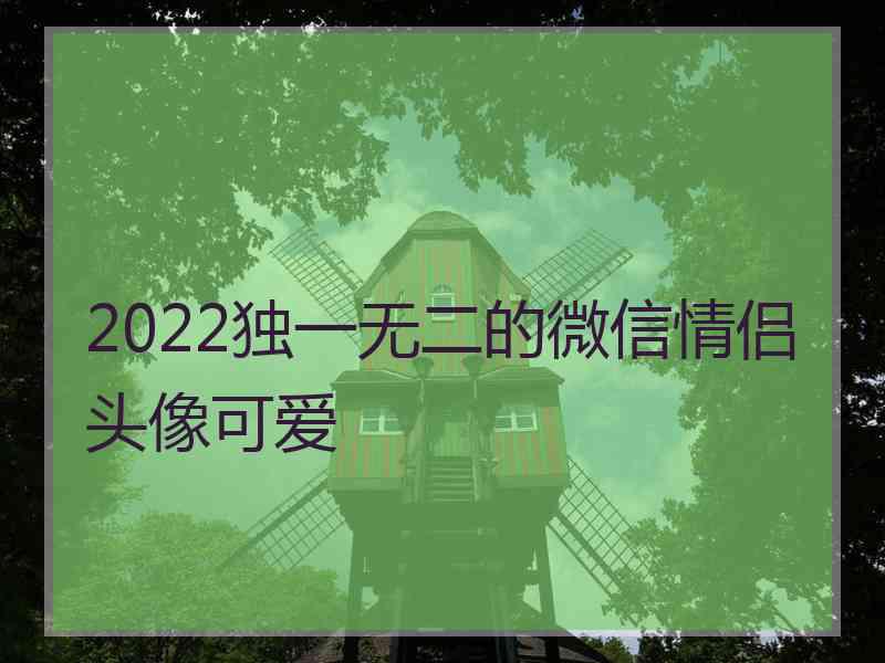 2022独一无二的微信情侣头像可爱