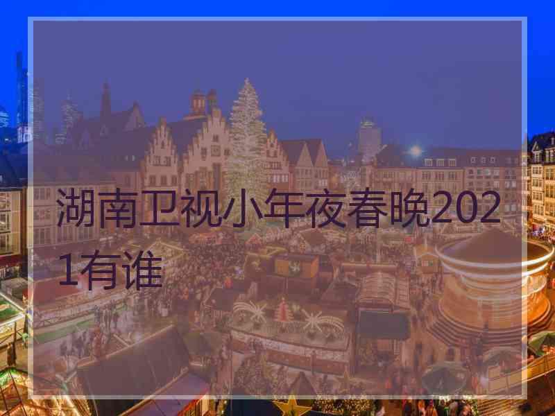 湖南卫视小年夜春晚2021有谁