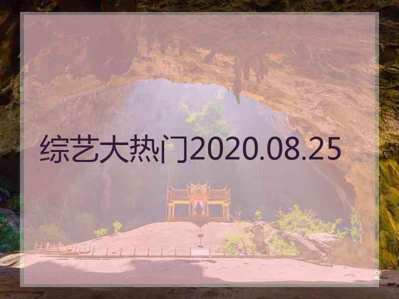 综艺大热门2020.08.25