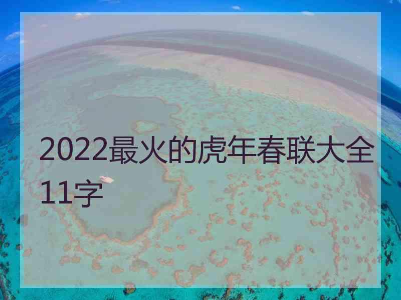 2022最火的虎年春联大全11字