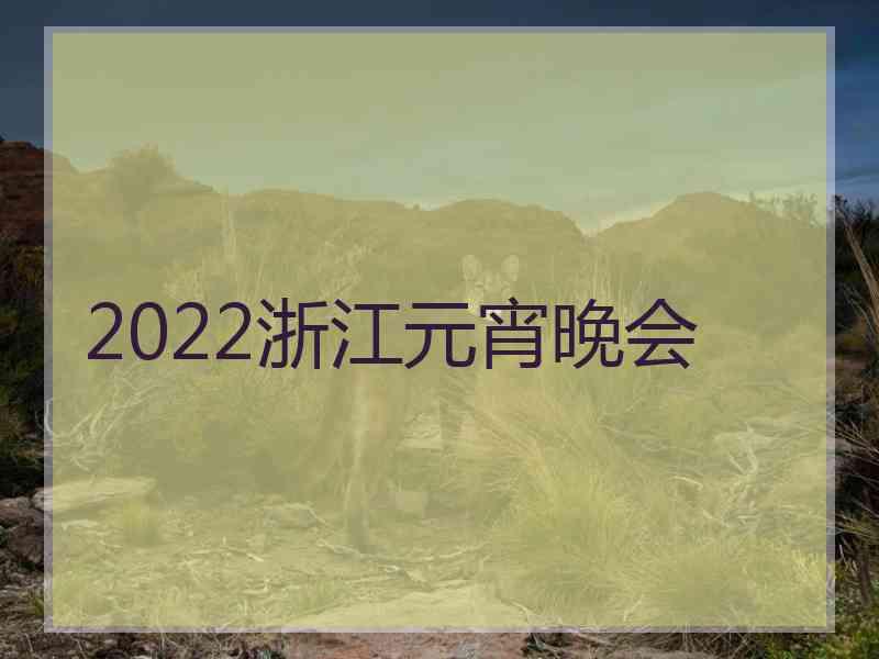 2022浙江元宵晚会