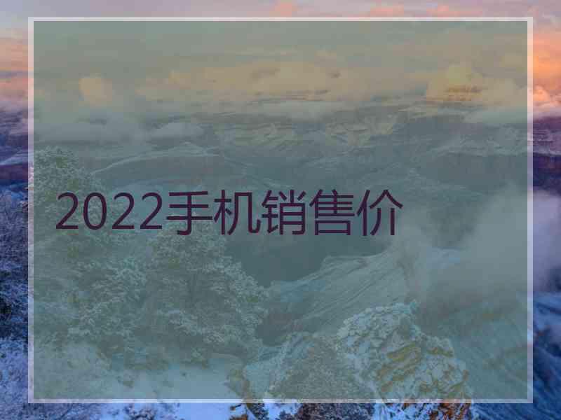 2022手机销售价