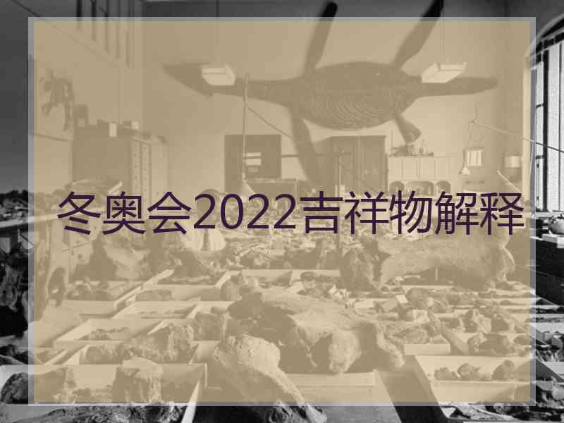 冬奥会2022吉祥物解释