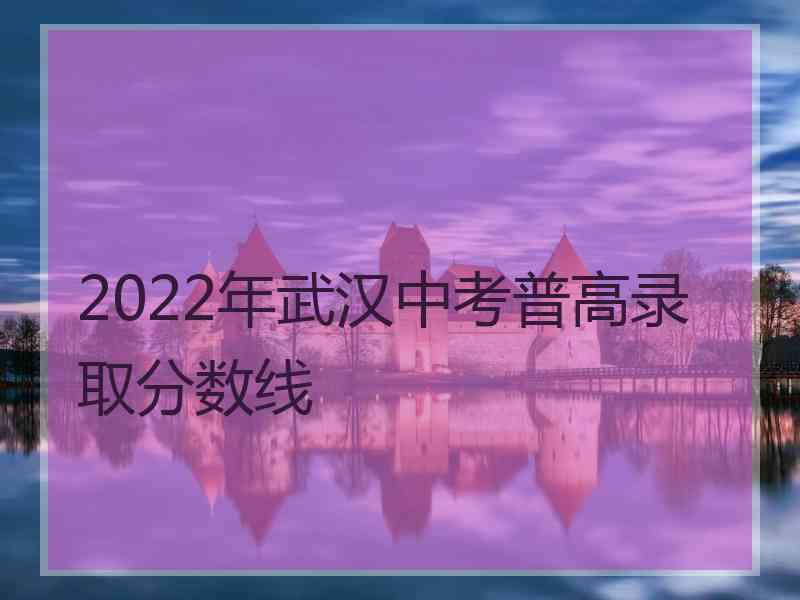 2022年武汉中考普高录取分数线