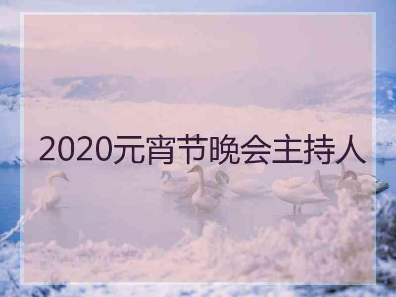 2020元宵节晚会主持人